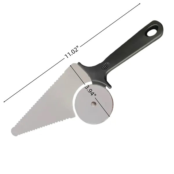 Pizza Cutter Wheel Cake Shovel Baking Server Spatula