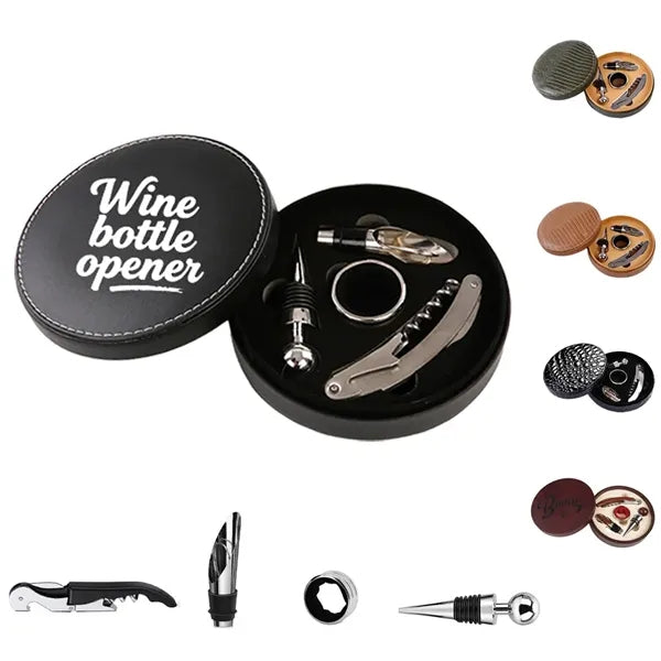 Red Wine Opener Set Gift Box (4-Piece Set)