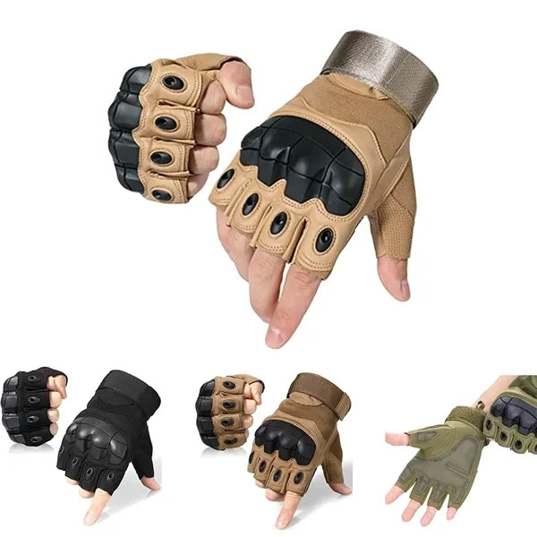 Fingerless Hand Outdoor Motorcycle Tactical Gloves