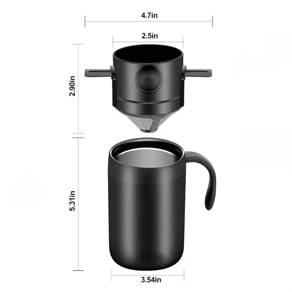 Outdoor Portable Pour-Over Coffee Set with Stainless Steel I