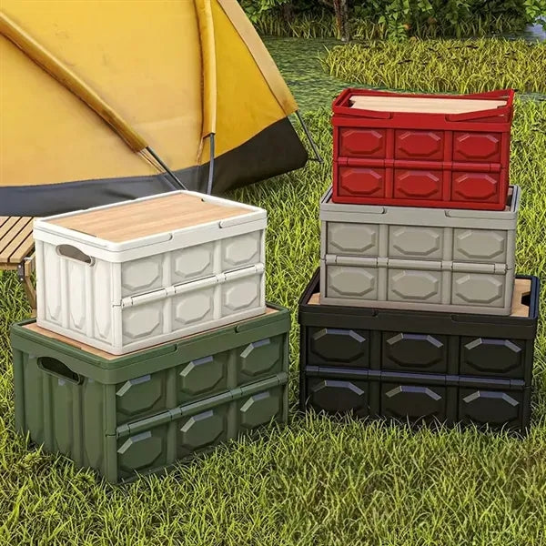 Collapsible Storage Bin with Lid