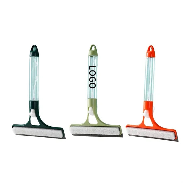 Integrated Spray Bottle Glass Scraper