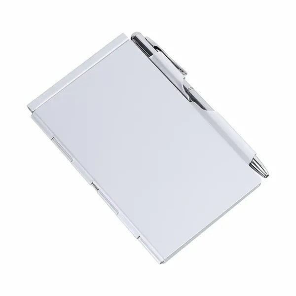 Mini Metal Cover Pocket Notebook Aluminum With Pen