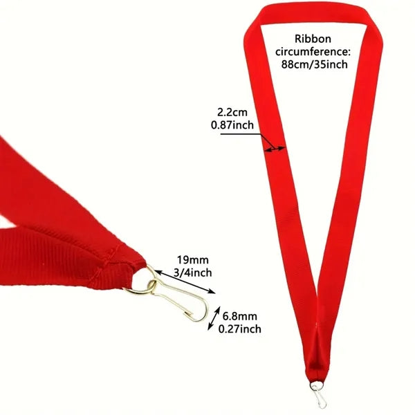 Tricolor Medal Ribbon Lanyard