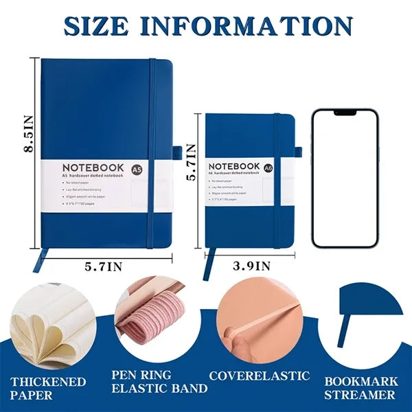 A5/A6 Lined Journal Notebook 192 Pages