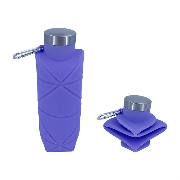 24 Oz Big Capacity Silicone Folding Sprots Water Bottle