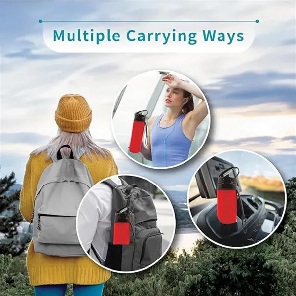 Silicone Travel Water Bottle