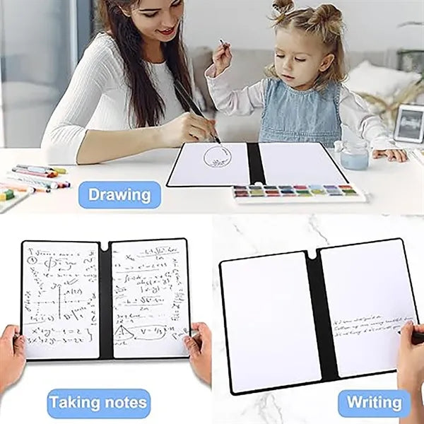 Leather Erasable A5 Whiteboard Sketch Notebook