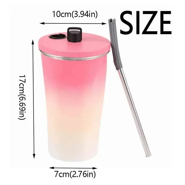 20OZ Stainless Steel Insulated Tumbler With Straw
