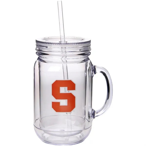 17oz Plastci Mason Mug Jars With Handles