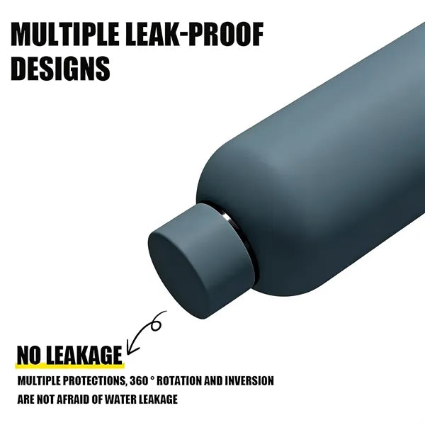 17 oz Rubber Paint Stainless Steel Water Bottle