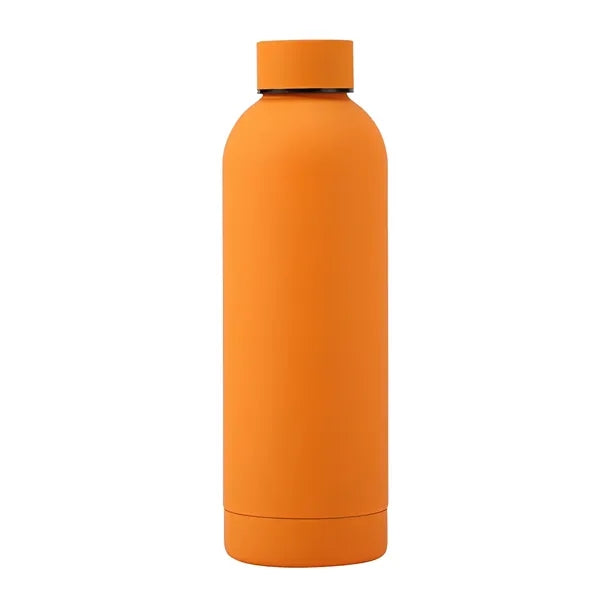 17 oz Rubber Paint Stainless Steel Water Bottle