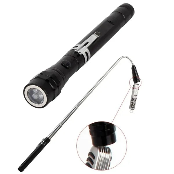 Telescoping Magnetic Flashlight