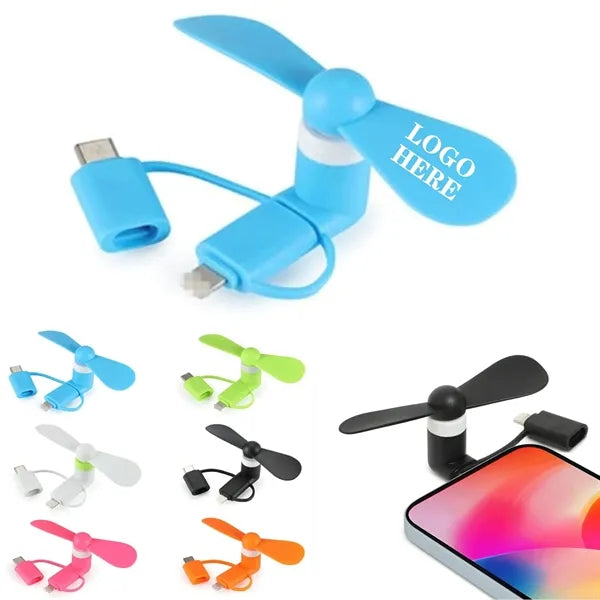 Mini Cell Phone 2-in-1 Fan