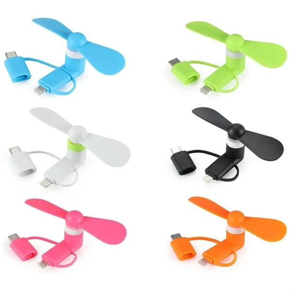 Mini Cell Phone 2-in-1 Fan
