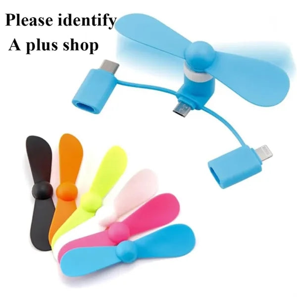 Mini Cell Phone 2-in-1 Fan