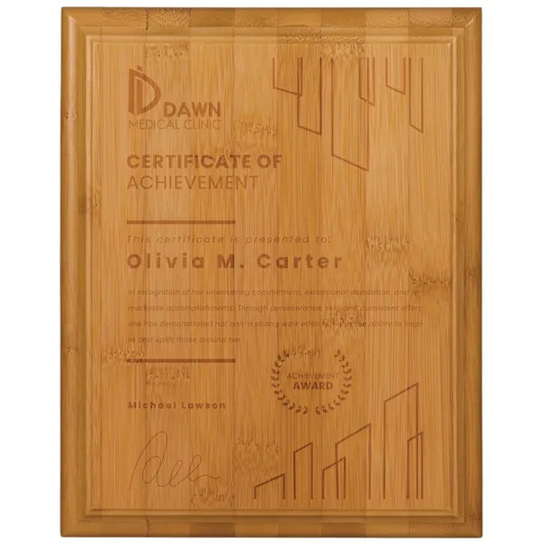 8" x 10" Bamboo Plaque