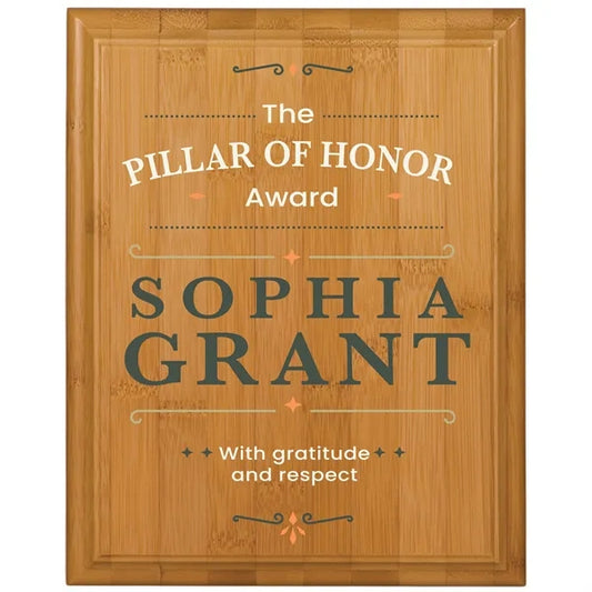 8" x 10" Bamboo Plaque