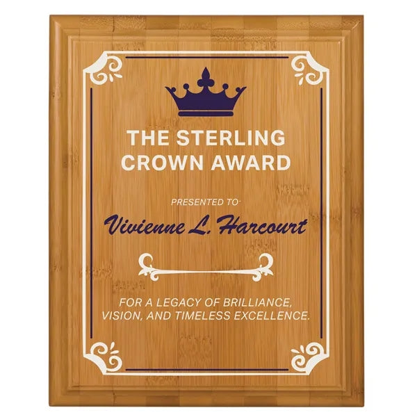7" x 9" Bamboo Plaque