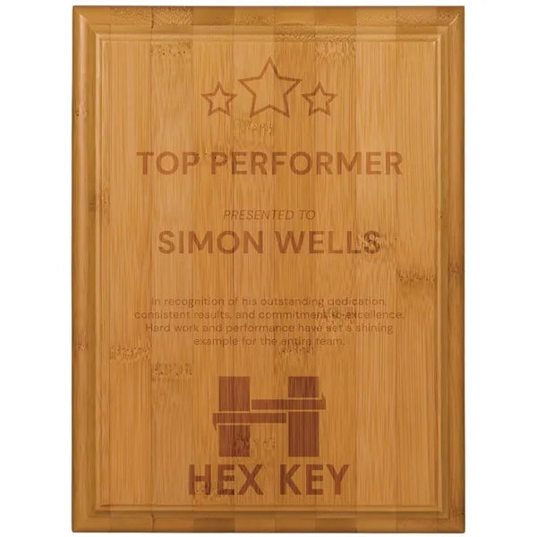 6" x 8" Bamboo Plaque