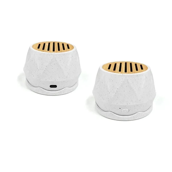 Eco Bamboo Wheat Straw Bluetooth Speaker with Magnetic Stand