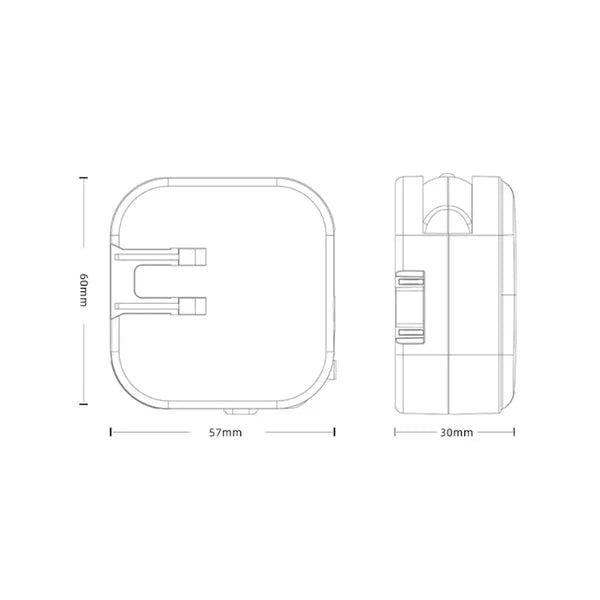2-in-1 Car and Wall Charger w/ Dual USB Fast Charging Ports