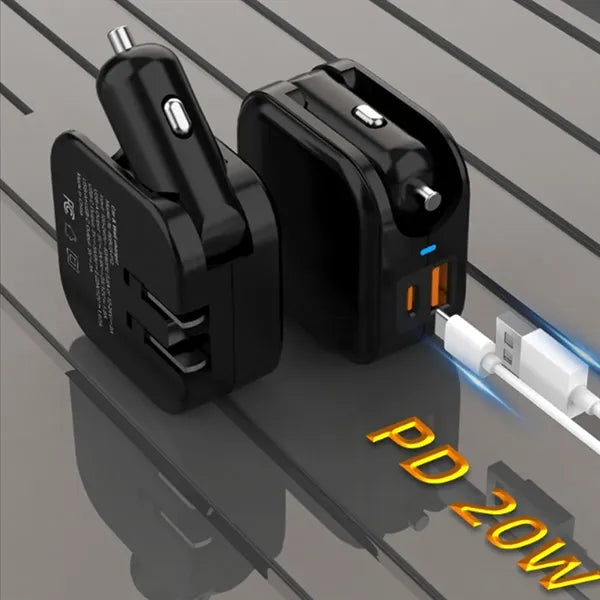 2-in-1 Car and Wall Charger w/ Dual USB Fast Charging Ports