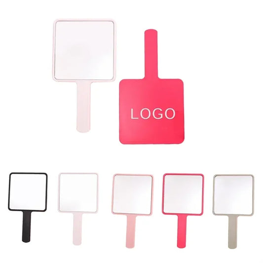 Portable Square Makeup Mirror With Handle