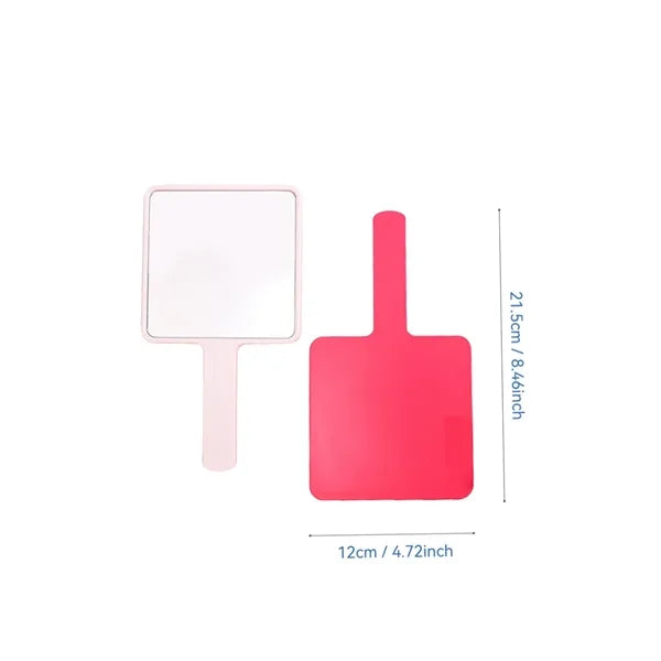 Portable Square Makeup Mirror With Handle