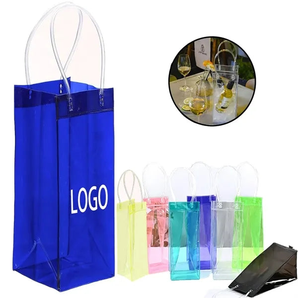 PVC Transparent Wine Gift Ice Bag