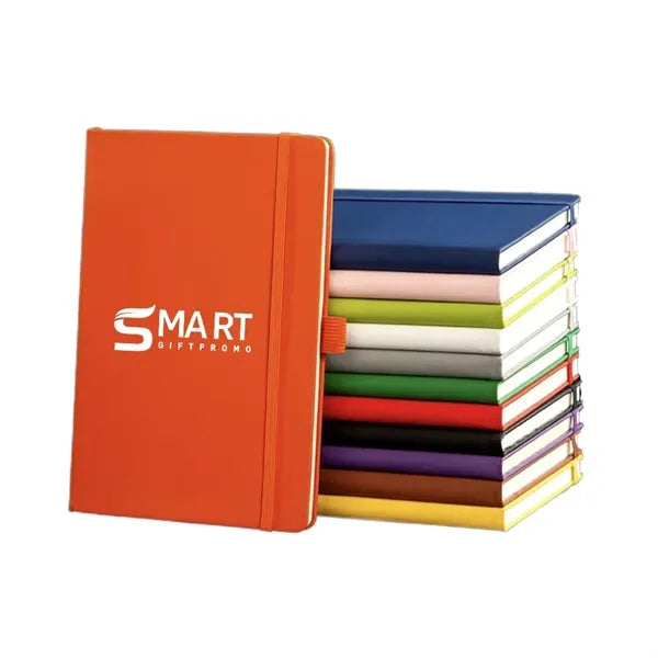 Colorful PU Leather Hardcover Notebook with Elastic Band