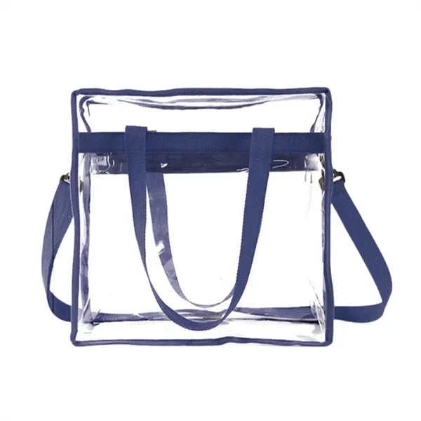 Large Beach Concert Clear PVC Shopping Tote Bag