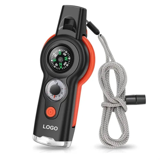 7-in-1 Loud Multiple Survival Whistle Tools