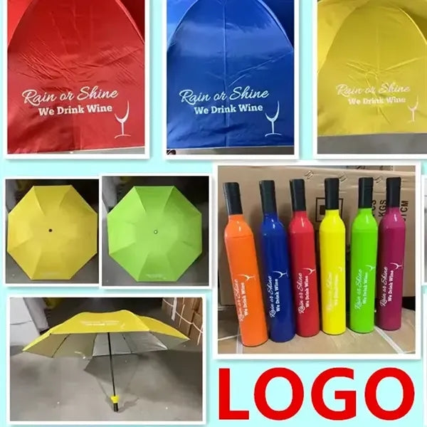 Portable UV Blocker Wine Bottle Umbrella, Travel Gift