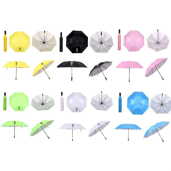 Portable UV Blocker Wine Bottle Umbrella, Travel Gift