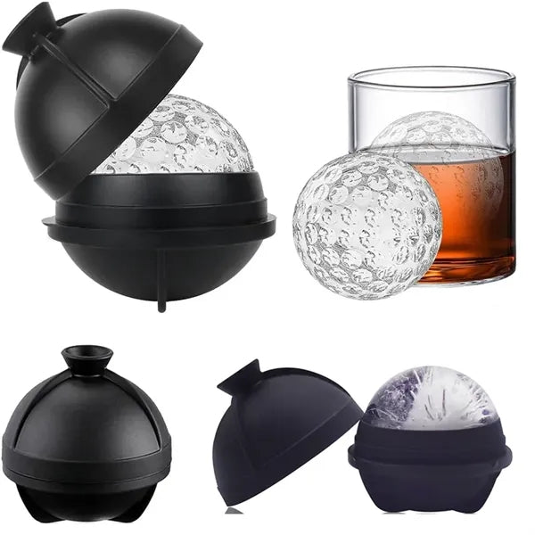 Flexible Silicone Hockey Puck Ice Cube Tray