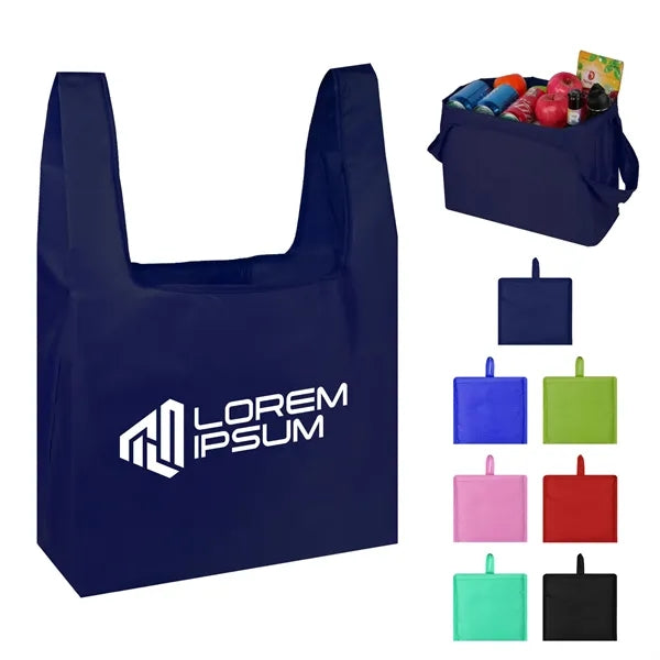 Foldable Polyester Shopping Grocery Tote Bag