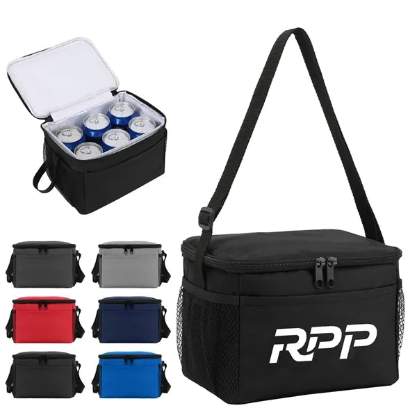 Premium Insulated 6-Can Lunch Cooler Bag