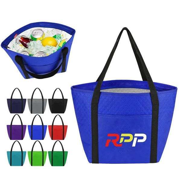 16 Can Insulated Zipper Cooler Tote