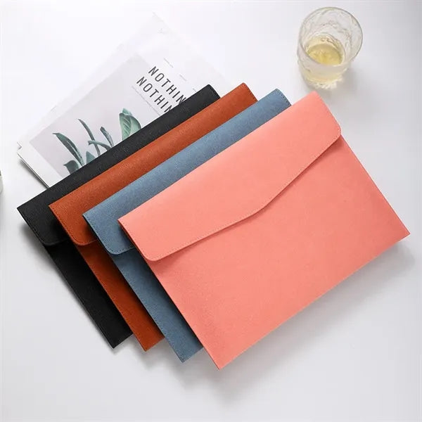 PU Leather A4 Document File Folder