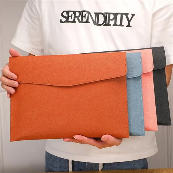 PU Leather A4 Document File Folder