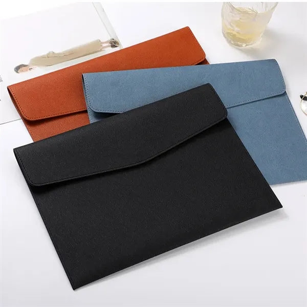 PU Leather A4 Document File Folder