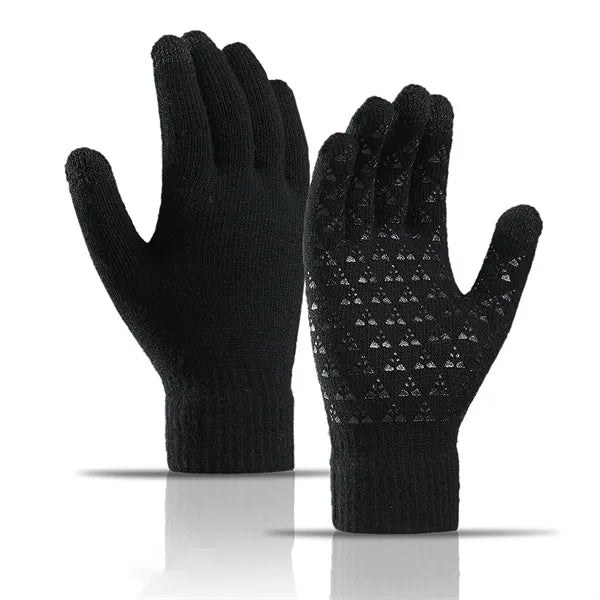 Acrylic Touchscreen Gloves with Fleece Lining & Grip