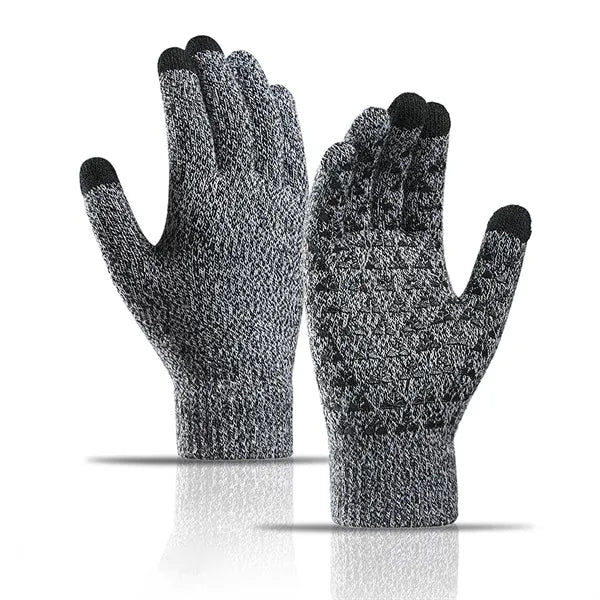 Acrylic Touchscreen Gloves with Fleece Lining & Grip