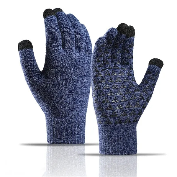 Acrylic Touchscreen Gloves with Fleece Lining & Grip