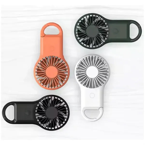 Rechargeable Handheld Fan With Carabiner