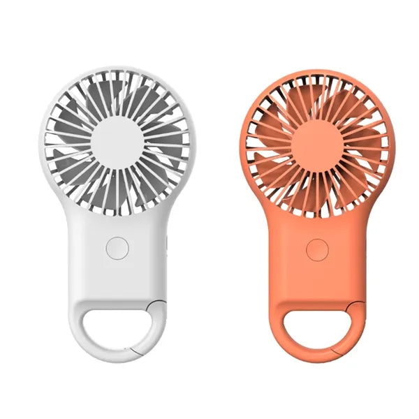Rechargeable Handheld Fan With Carabiner