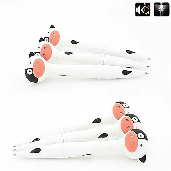 LED Multifunctional Sound and Light Cartoon Cow Pen