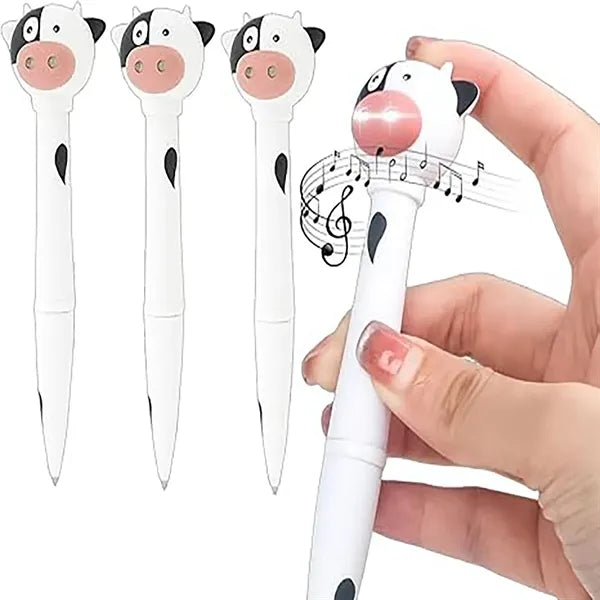 LED Multifunctional Sound and Light Cartoon Cow Pen