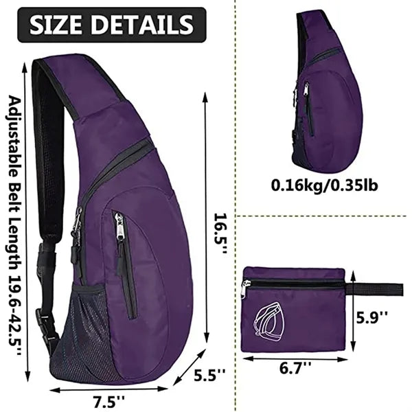 Folding Sling Bag Crossbody Backpack Lightweight Packable